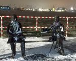 Ławeczka "ojców" Portu Gdynia Eugeniusza Kwiatkowskiego i Tadeusza Wendy